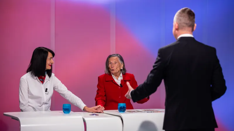 Martina Štorková, Vlastimila Šrůtková a Jiří Václavek