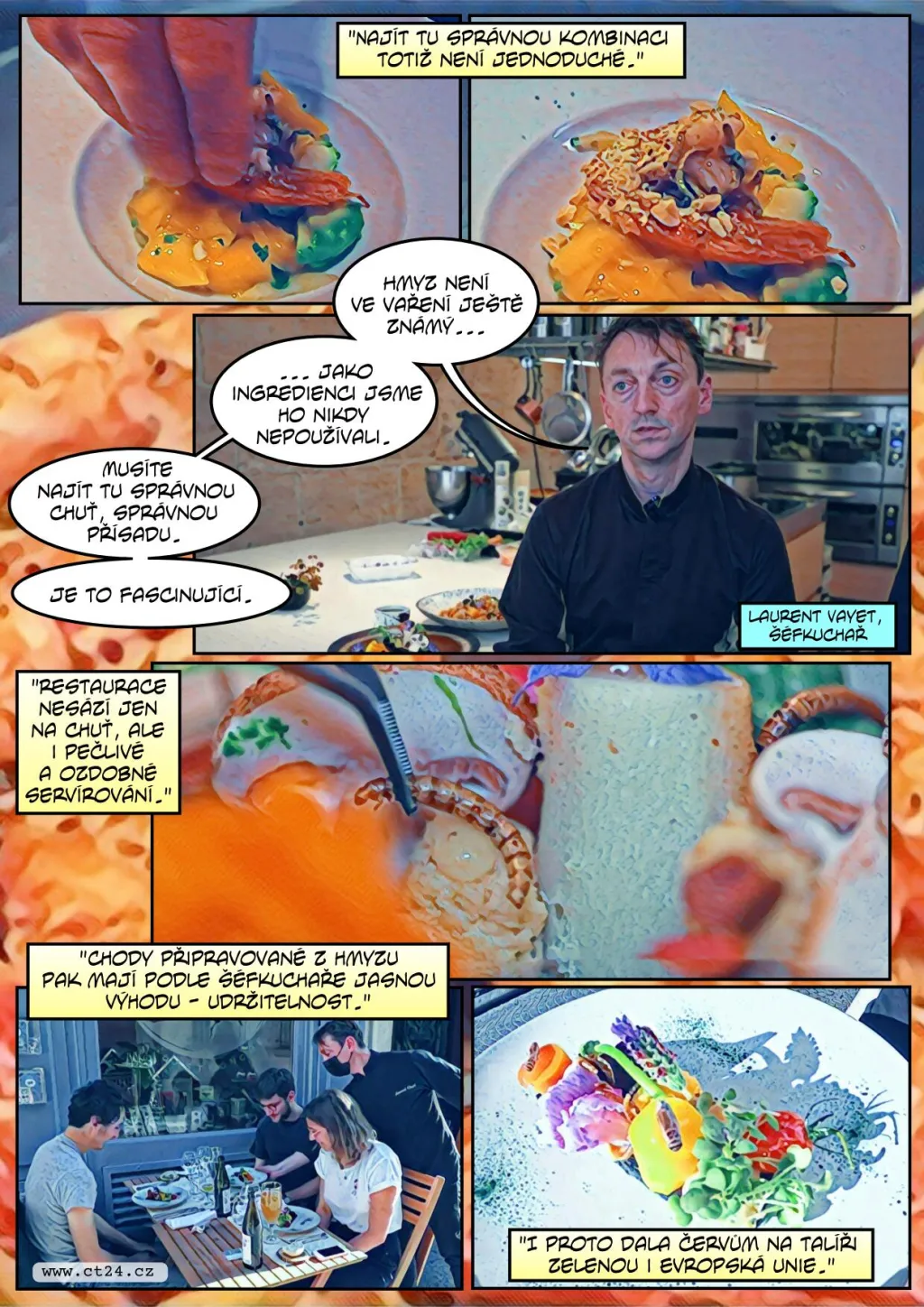 Hmyz jako potrava budoucnosti? S podobnými ingrediencemi experimentuje stále více kuchařů