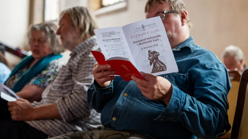 Bohoslužba k výročí upálení Jana Husa v Betlémské kapli