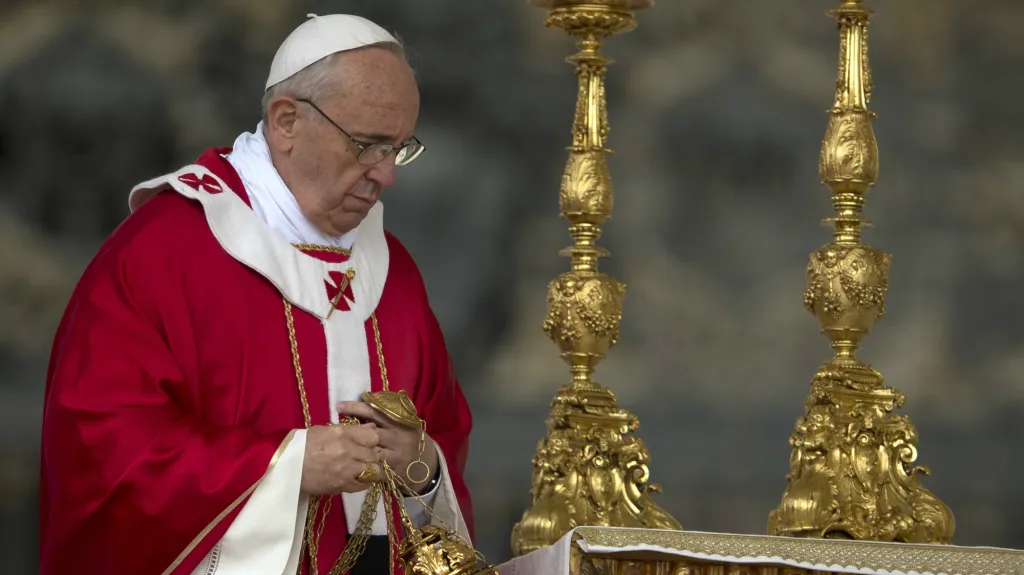 Papež František při svatodušní mši