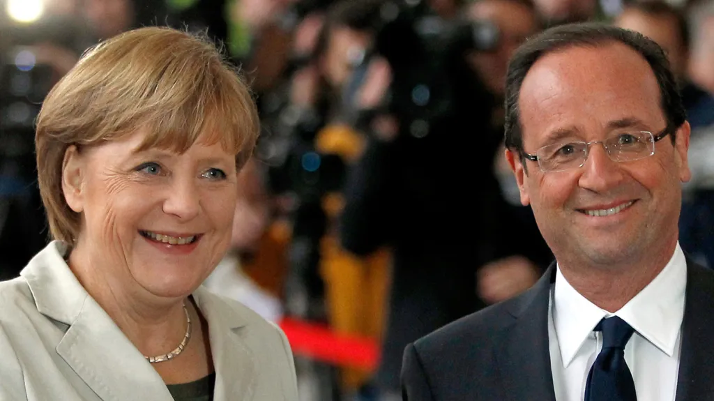 Angela Merkelová a François Hollande