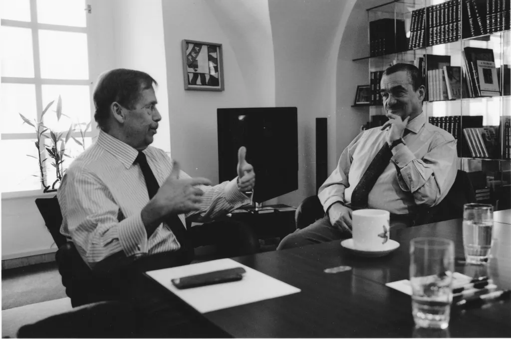 Karel Schwarzenberg s Václavem Havlem