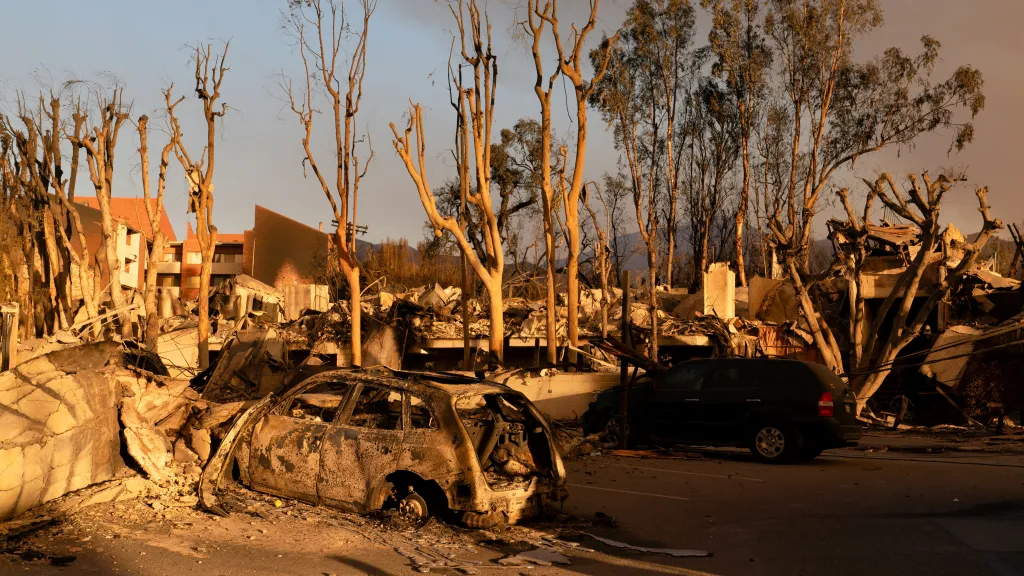 Následky požárů v Los Angeles