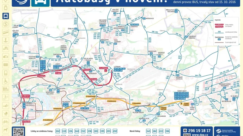 Nové autobusové schéma pro severovýchod Prahy