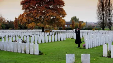 Hřbitov nedaleko města Ypres