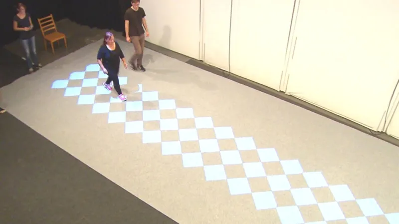 Experimenty s chůzí po geometrických obrazcích