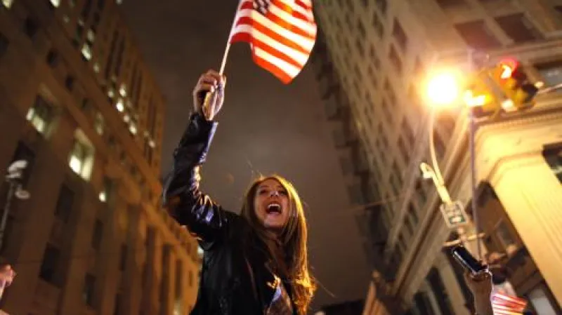 Američané slaví smrt bin Ládina