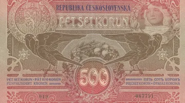 Státovka v hodnotě pěti set korun československých z dubna 1919 (rub)