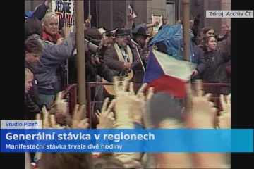 Před 30 lety se stávkovalo i v regionech. Podívejte se na dosud nezveřejněné záběry pamětníků generální stávky