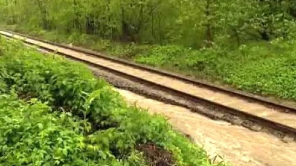 Zatopená železnice