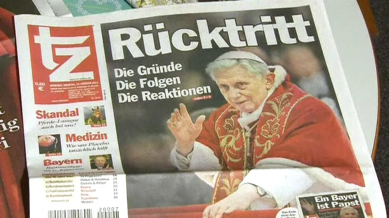 Tisk o odchodu papeže