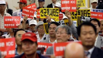 Jihokorejské protesty proti popravě křesťanské aktivistky v KLDR