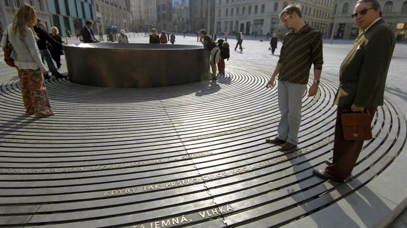 Skácelova fontána na náměstí Svobody v Brně