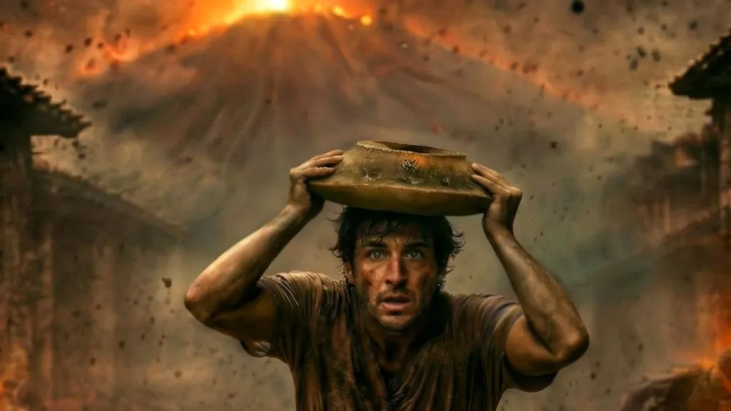 Vizualizace oběti erupce Vesuvu vytvořená autory výzkumu pomocí AI