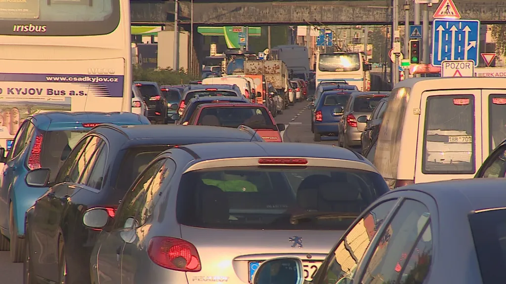 Kolony na příjezdu do Brna