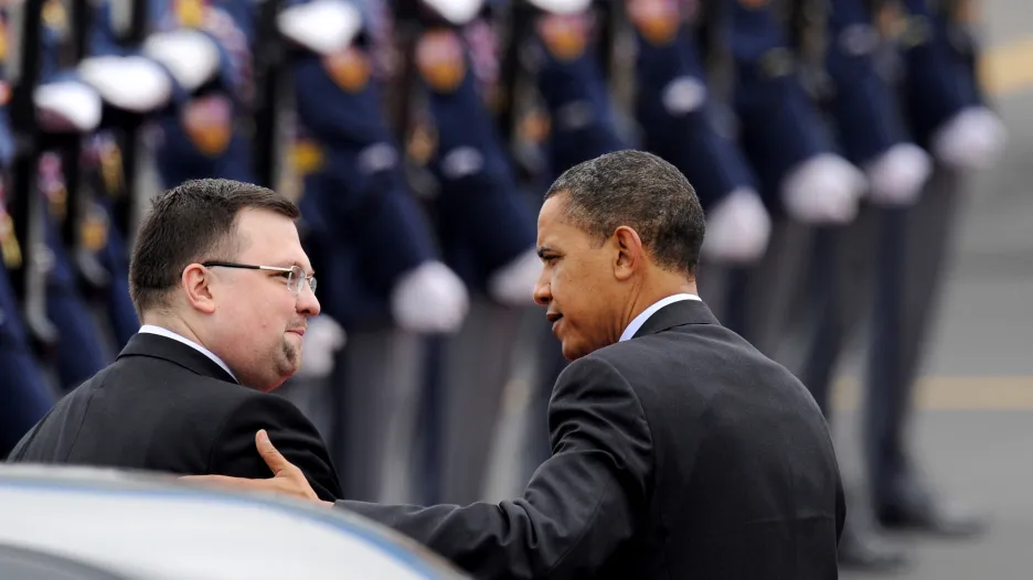Jindřich Forejt po boku prezidenta Baracka Obamy
