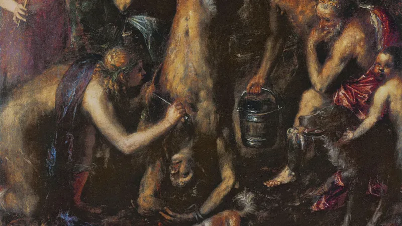 Apollo a Marsyas od Tiziana