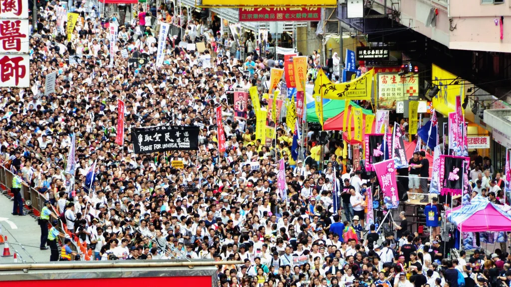 Protesty v Hongkongu