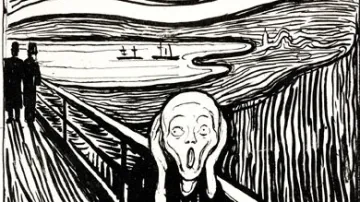 Edvard Munch: Výkřik (litografie)