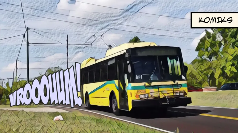 Český trolejbus se vrací z Ameriky
