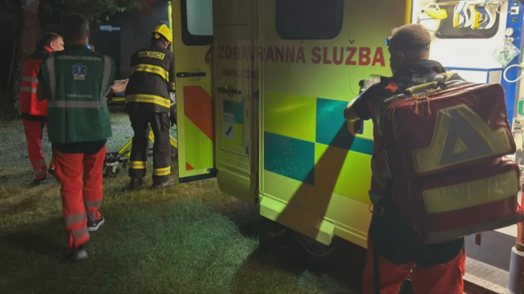 Zásah záchranářů na dětském táboře na na Jindřichohradecku