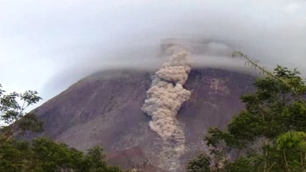 Indonéská sopka Merapi