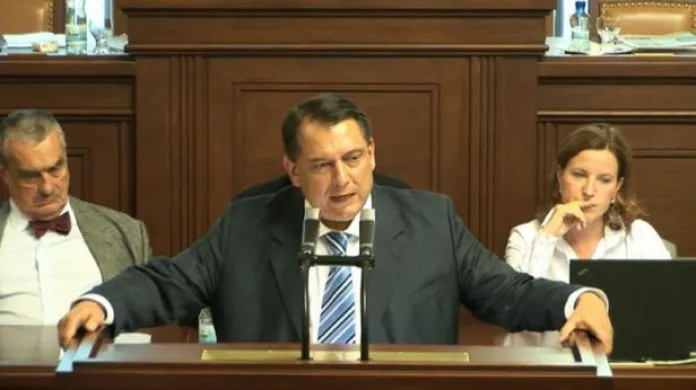 Projev Jiřího Paroubka v Poslanecké sněmovně