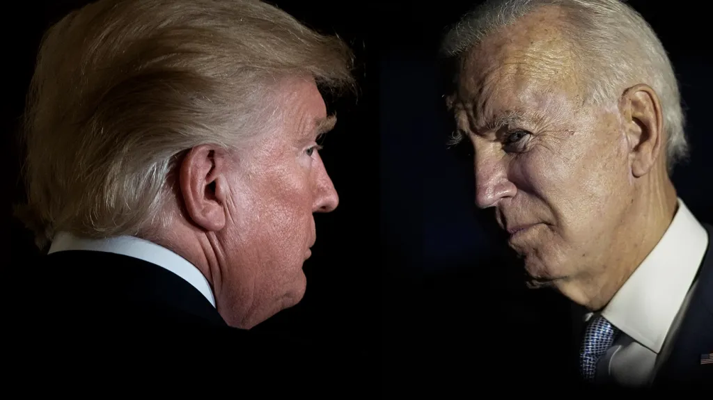 Souboj dvou sedmdesátníků. O křeslo v Bílém domě se utkají Donald Trump a Joe Biden