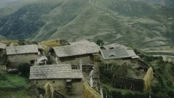 Původní tibetská vesnice