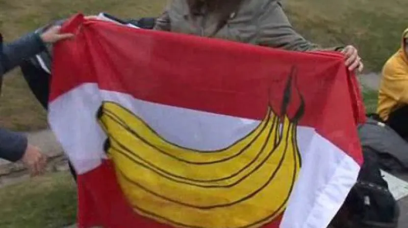 Protest aktivistů v Mikulově