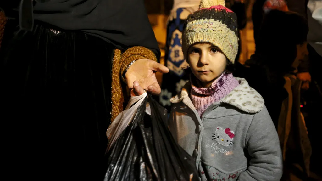 Dítě ze syrského města Madájá
