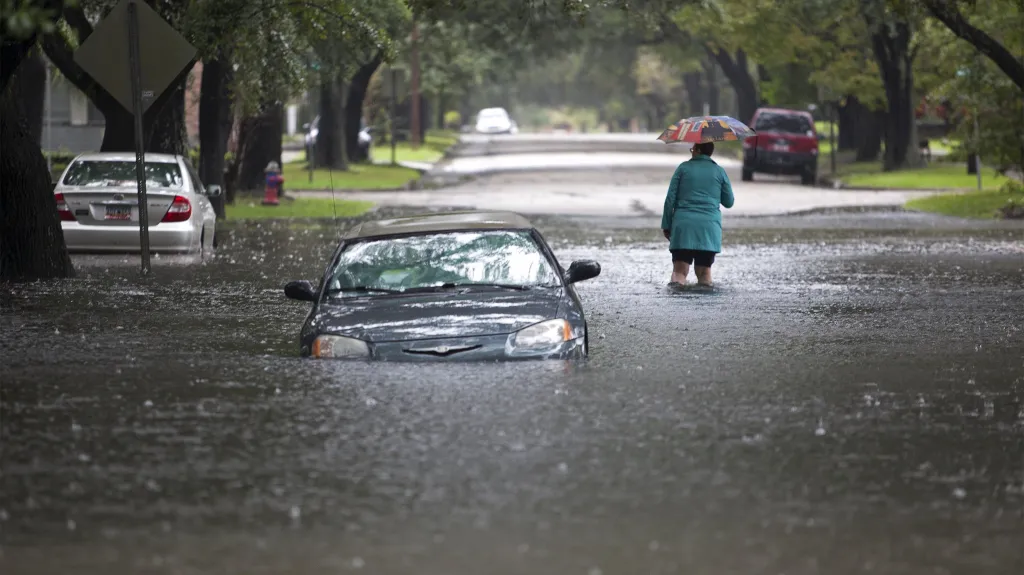 Georgetown v Jižní Karolíně se ocitl z větší části pod vodou