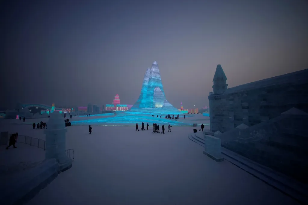 Festival ledu v čínském městě Charbin