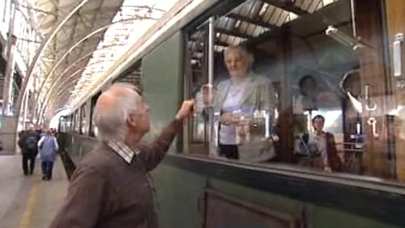 Odjezd vlaku Winton train