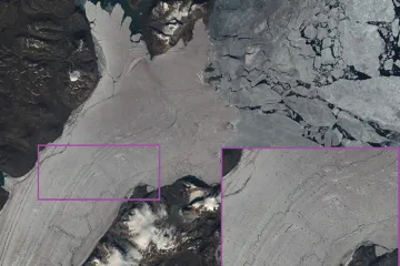 V Grónsku se odtrhla část ledovce velká asi jako polovina Brna