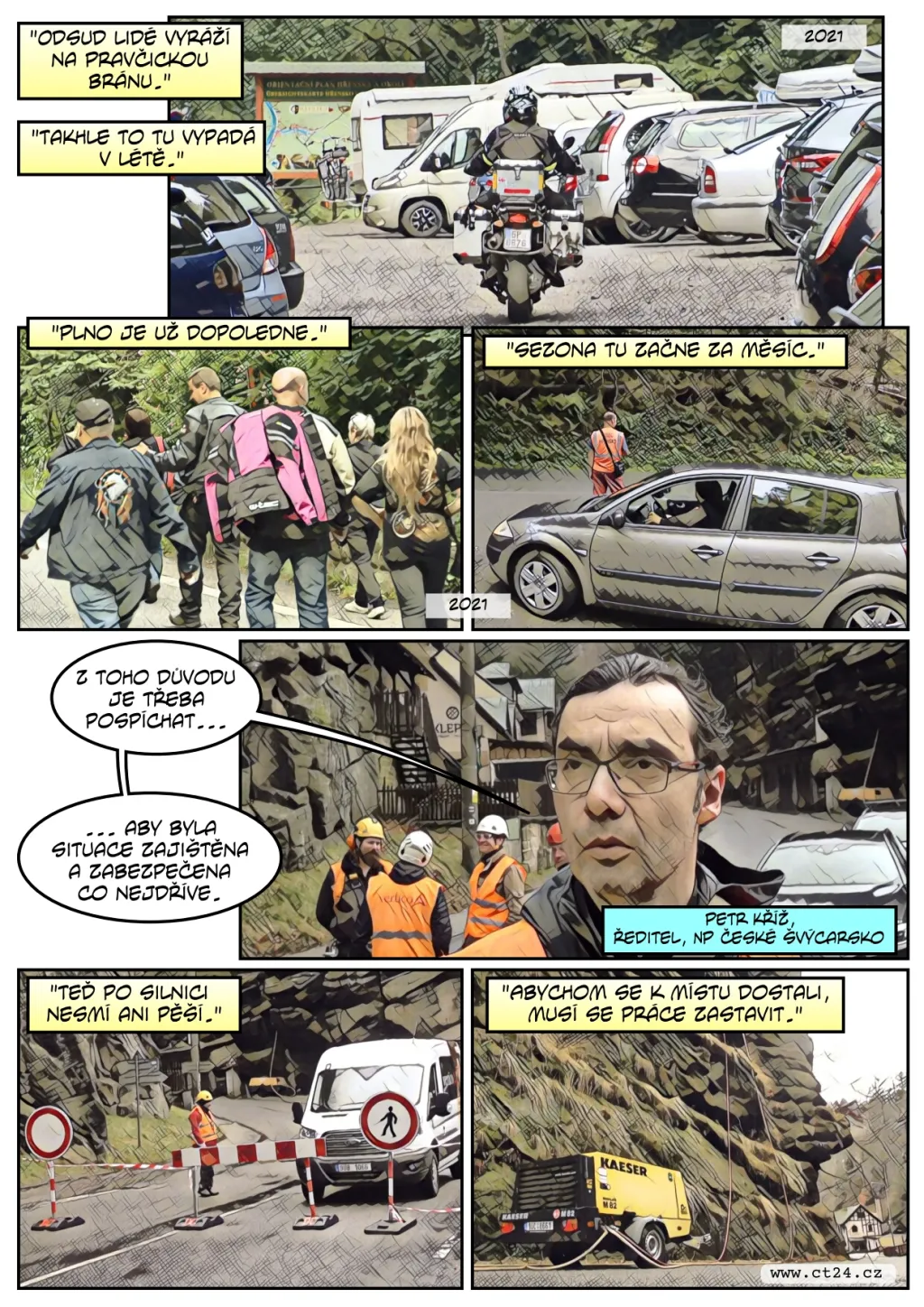 Horolezci rozebírali skálu