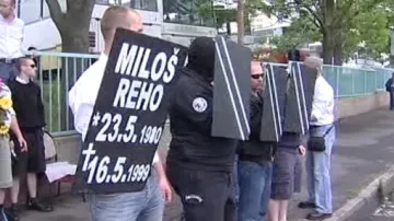 Smuteční pochod za Miloše Reha