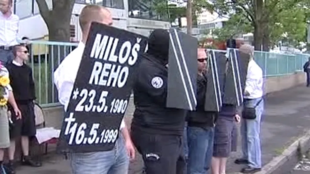 Smuteční pochod za Miloše Reha