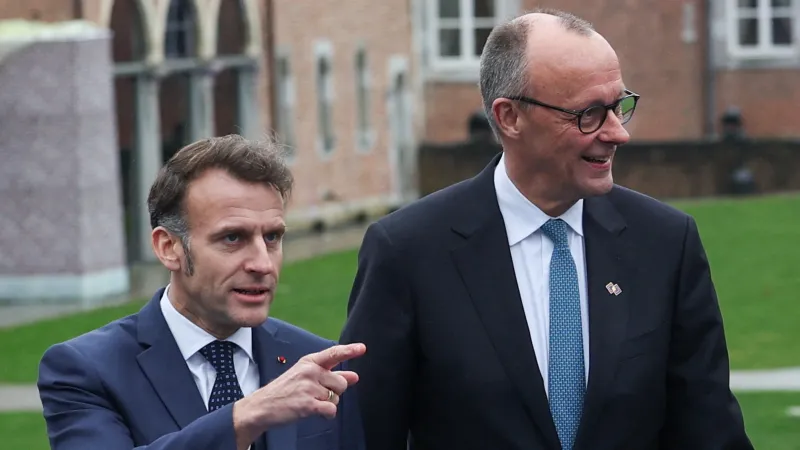 Emmanuel Macron a Friedrich Merz