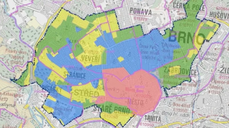 Návrh památkových zón v Brně