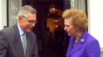 Václav Klaus a Margaret Thatcherová