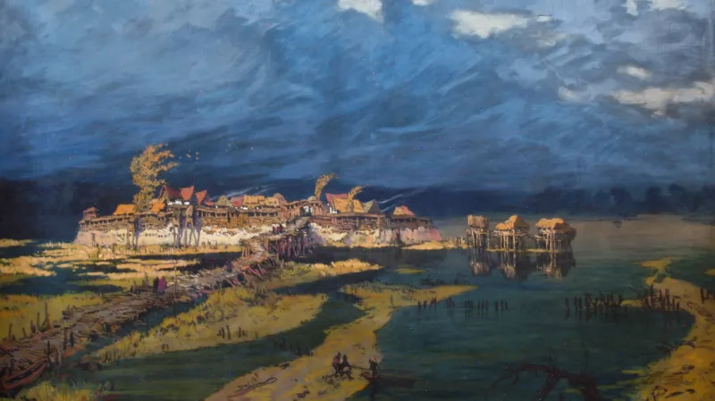 Jaroslav Panuška - Slovanská osada na bažinách labských