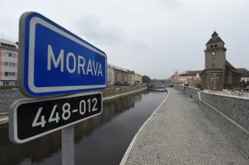 Mapa ukazuje, kam až by v Olomouci dosáhla dvacetiletá povodeň