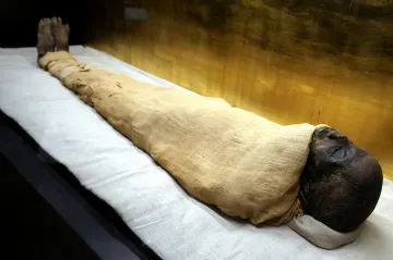 Archeologové objevili v Egyptě mumii. V břiše měla zašitou Iliadu