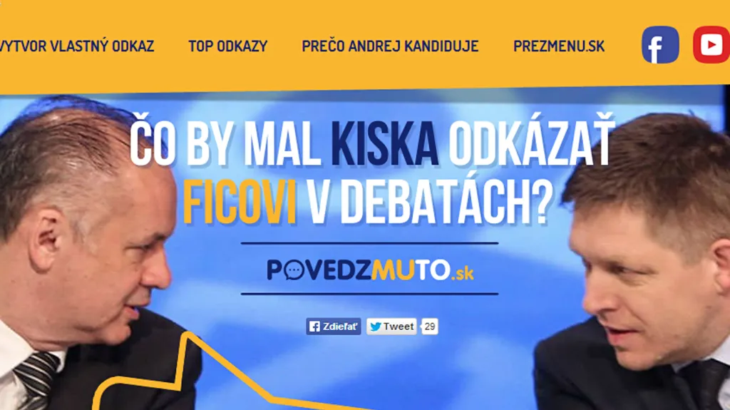 Posílejte Kiskovi nápady, co má říct Ficovi