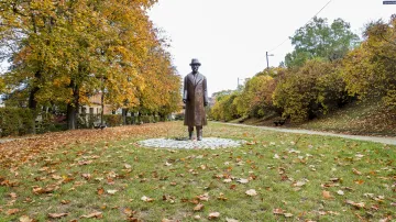 Socha T. G. Masaryka v třebíčských Tyršových sadech