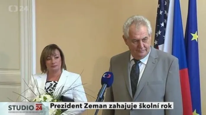 Prezident Zeman zahajuje školní rok