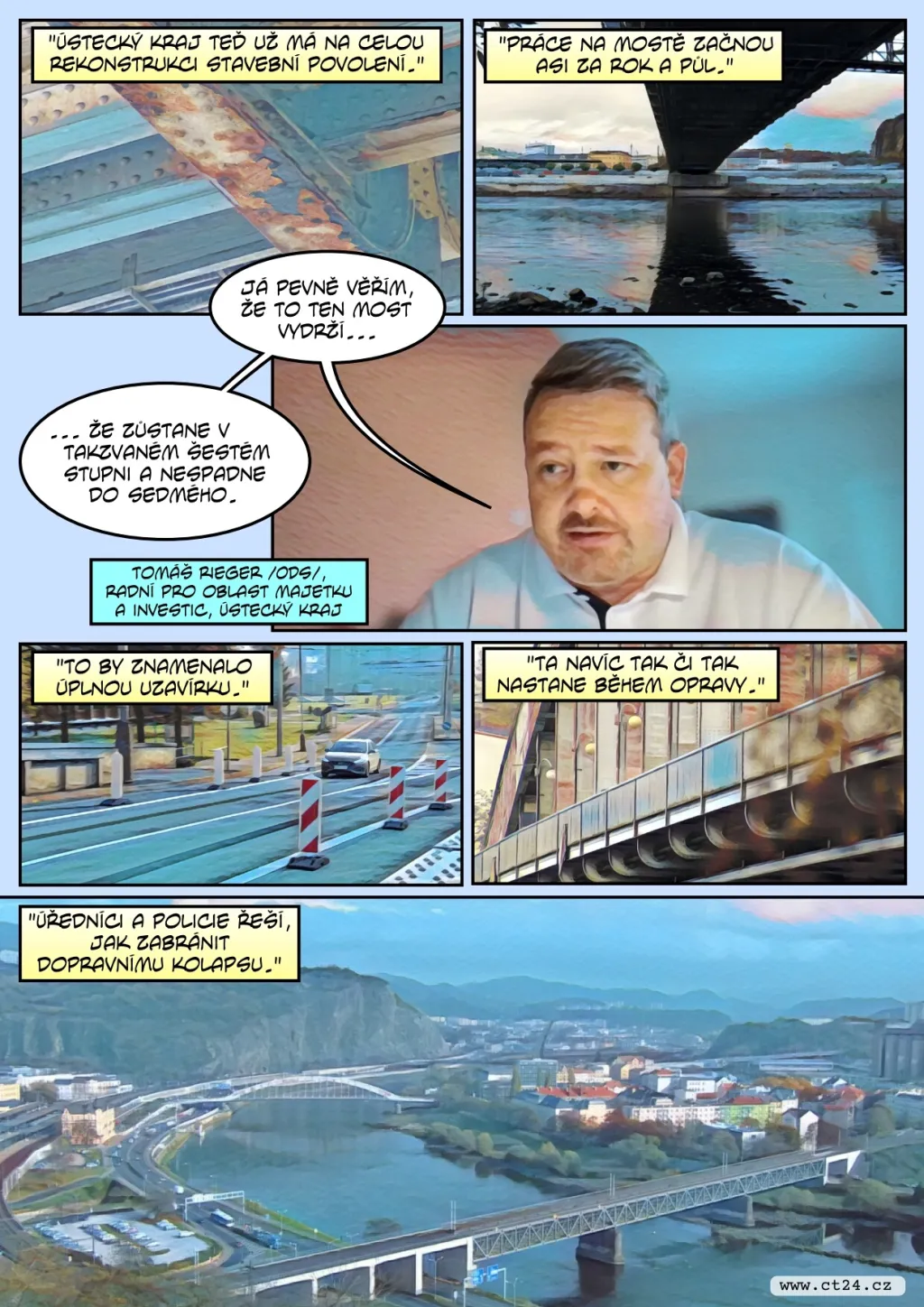 Benešův most chátrá