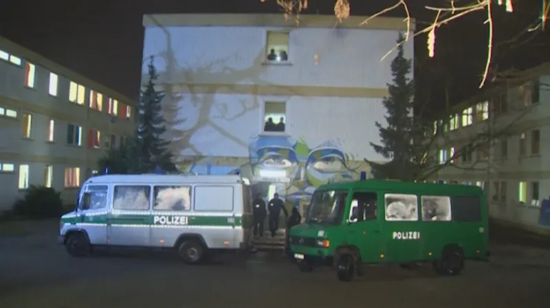 Policejní razie v jedné z ubytoven