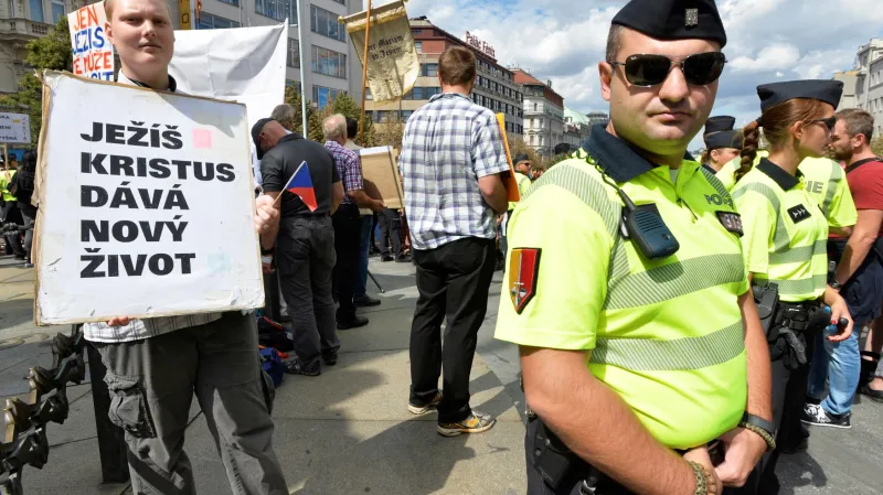 Protest proti Prague Pride